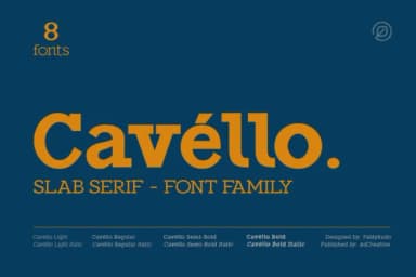 Cavéllo by xdCreative — Slab Serif Font — thumbnail 1