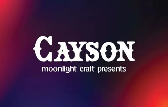 Cayson by moonlight craft — Slab Serif Font