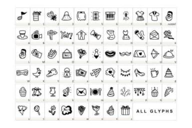 Celebration by YandiDesigns — Dingbats Font — thumbnail 2