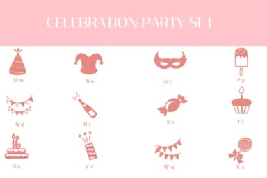 Celebration Party Set by Heartcraft Atelier — Dingbats Font — thumbnail 3
