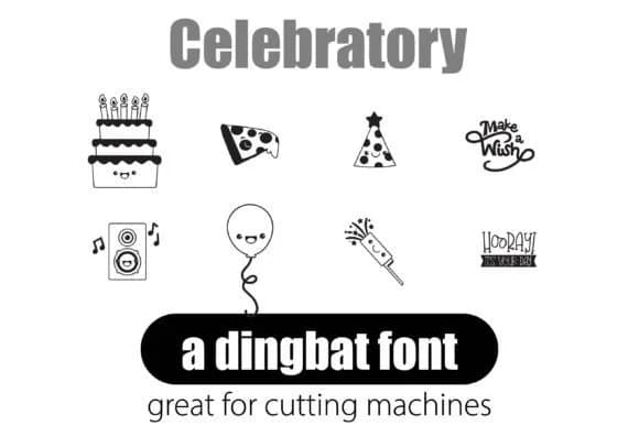Celebratory by Illustration Ink — Dingbats Font