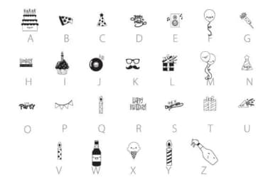 Celebratory by Illustration Ink — Dingbats Font — thumbnail 3