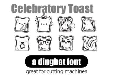 Celebratory Toast by Illustration Ink — Dingbats Font — thumbnail 1