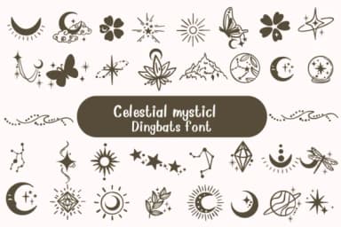 Celestial Mystical by Nongyao — Dingbats Font — thumbnail 1