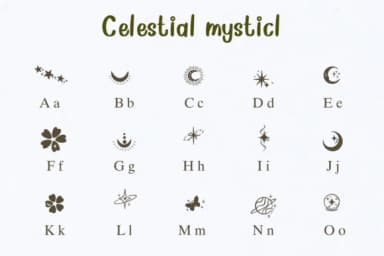 Celestial Mystical by Nongyao — Dingbats Font — thumbnail 2