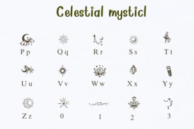 Celestial Mystical by Nongyao — Dingbats Font — thumbnail 3