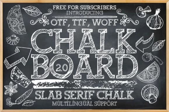 Chalkboard 2.0 by Minimalistartstudio — Slab Serif Font