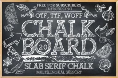 Chalkboard 2.0 by Minimalistartstudio — Slab Serif Font — thumbnail 1