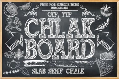 Chalkboard by Minimalistartstudio — Slab Serif Font — thumbnail 1