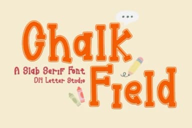 Chalkfield by dmletter31 — Slab Serif Font — thumbnail 1