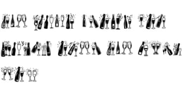 Champagne by Nongyao — Dingbats Font — thumbnail 8