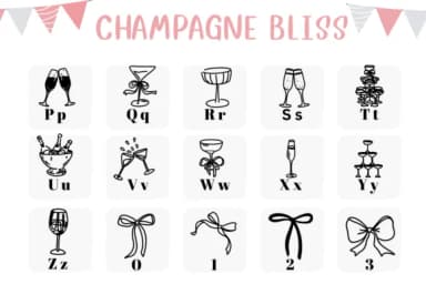 Champagne Bliss by CHANOK — Dingbats Font — thumbnail 3