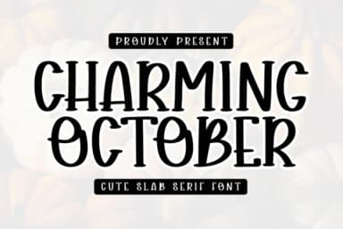 Charming October by CraftedType Studio — Slab Serif Font — thumbnail 1