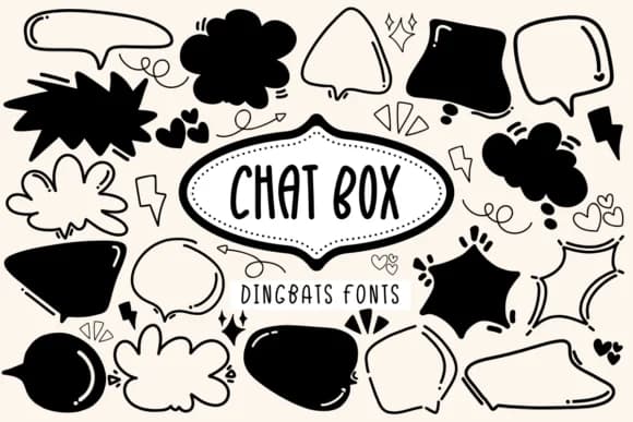 Chat Box by Khim08Studio — Dingbats Font