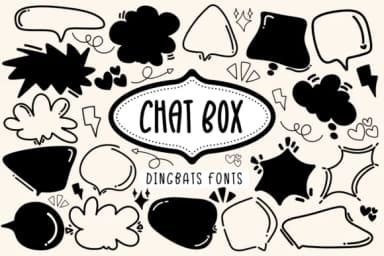 Chat Box by Khim08Studio — Dingbats Font — thumbnail 1