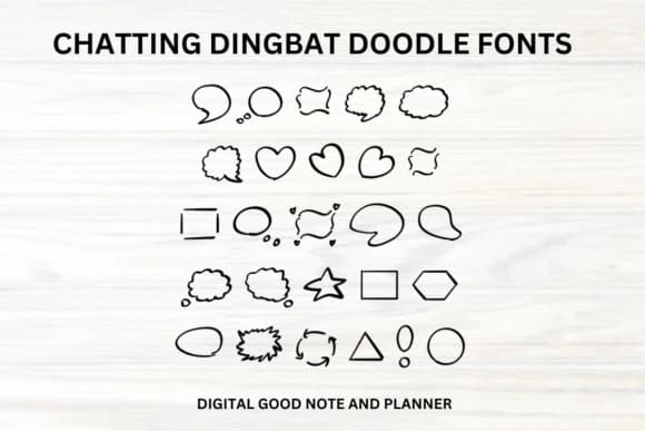 Chatting by fonty88 — Dingbats Font