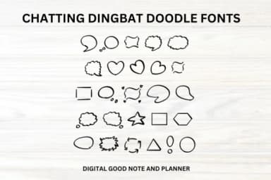 Chatting by fonty88 — Dingbats Font — thumbnail 1