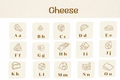 Cheese by Ketsarin — Dingbats Font — thumbnail 2