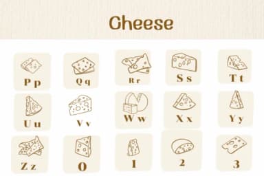 Cheese by Ketsarin — Dingbats Font — thumbnail 3