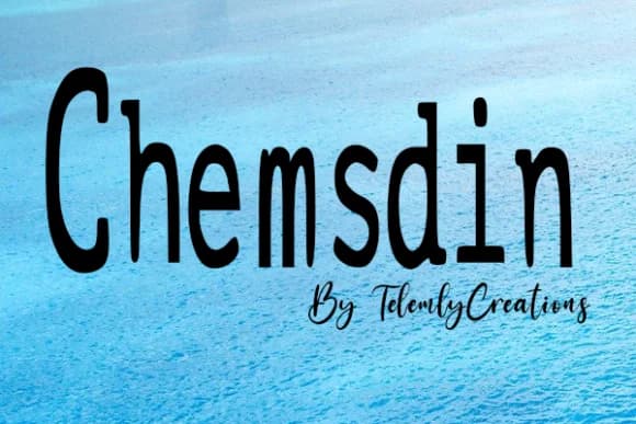 ChemsDin by TelemlyCreations — Slab Serif Font
