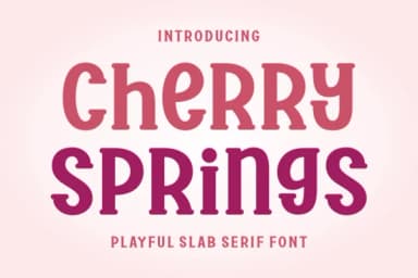 Cherry Springs by Dito (7NTypes) — Slab Serif Font — thumbnail 1