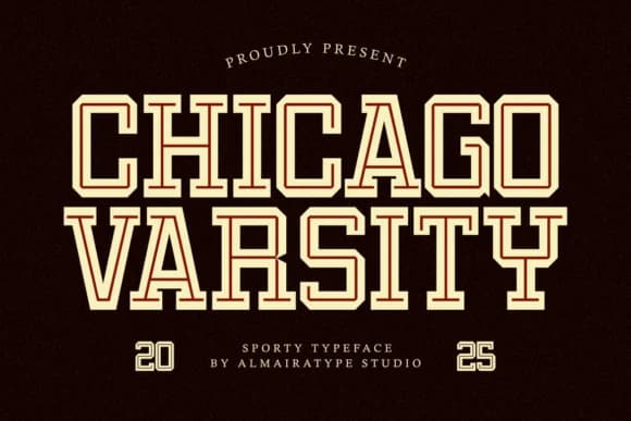 Chicago Varsity by Almairatype Studio — Slab Serif Font