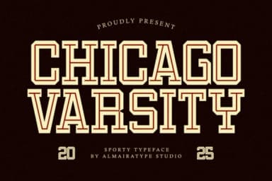 Chicago Varsity by Almairatype Studio — Slab Serif Font — thumbnail 1