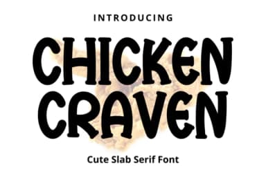 Chicken Craven by Minimalist Eyes — Slab Serif Font — thumbnail 1