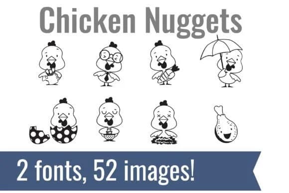 Chicken Dingbats by Illustration Ink — Dingbats Font