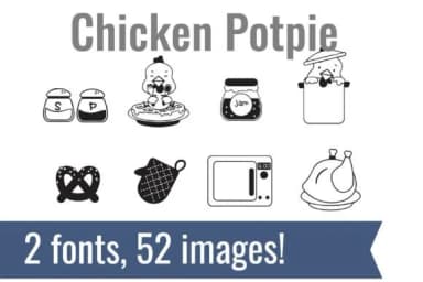 Chicken Dingbats by Illustration Ink — Dingbats Font — thumbnail 2