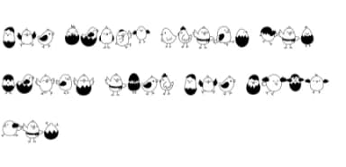 Chicks Doodle by Sontaya — Dingbats Font — thumbnail 8