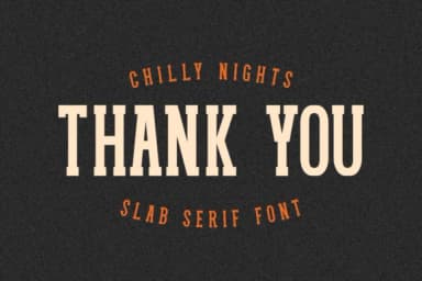 Chilly Nights by Almairatype Studio — Slab Serif Font — thumbnail 6
