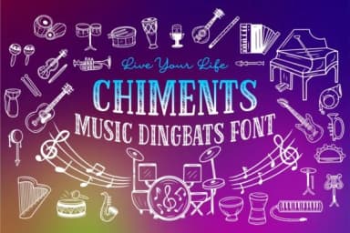 Chiments by Dito (7NTypes) — Dingbats Font — thumbnail 1