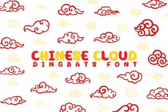 Chinese Cloud by Chonada — Dingbats Font