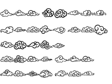 Chinese Cloud by Chonada — Dingbats Font — thumbnail 8