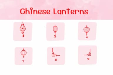 Chinese Lanterns by Ketsarin — Dingbats Font — thumbnail 4