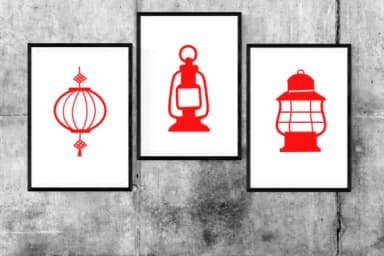 Chinese Lanterns by Ketsarin — Dingbats Font — thumbnail 5