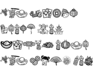 Chinese New Year by Suphitchaya — Dingbats Font — thumbnail 8