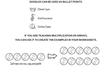 Chinese New Year Doodle by digitalplannerland — Dingbats Font — thumbnail 7