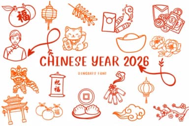 Chinese Year 2026 by CHANOK — Dingbats Font — thumbnail 1