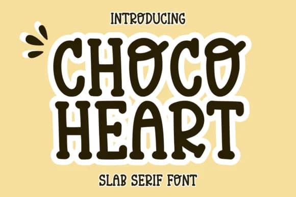 Choco Heart by CraftedType Studio — Slab Serif Font