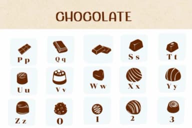 Chocolate by Ketsarin — Dingbats Font — thumbnail 3