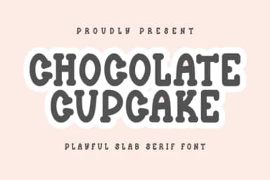 Chocolate Cupcake by CraftedType Studio — Slab Serif Font — thumbnail 1