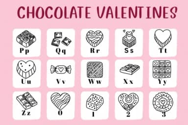 Chocolate Valentines by CHANOK — Dingbats Font — thumbnail 3