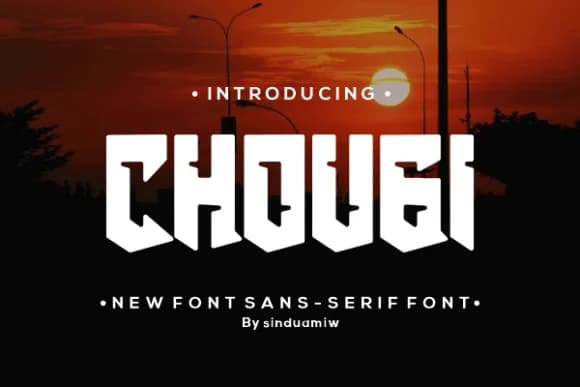 Chougi by sinduamiw — Slab Serif Font