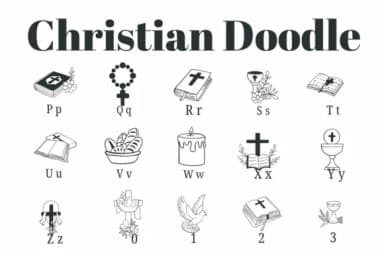 Christian Doodle by Suphitchaya — Dingbats Font — thumbnail 3