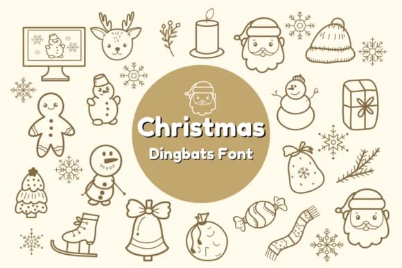 Christmas by Nun Sukhwan — Dingbats Font