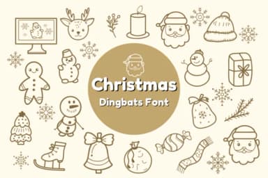 Christmas by Nun Sukhwan — Dingbats Font — thumbnail 1