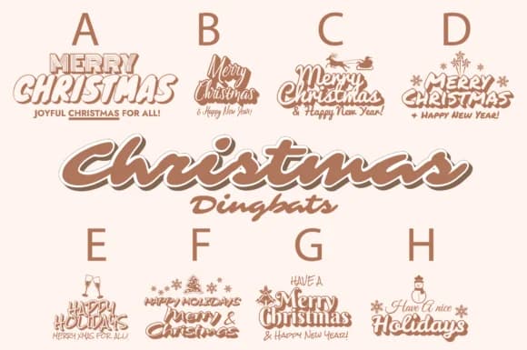 Christmas by Minimalistartstudio — Dingbats Font