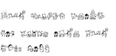 Christmas and Friends by onoborgol — Dingbats Font — thumbnail 7